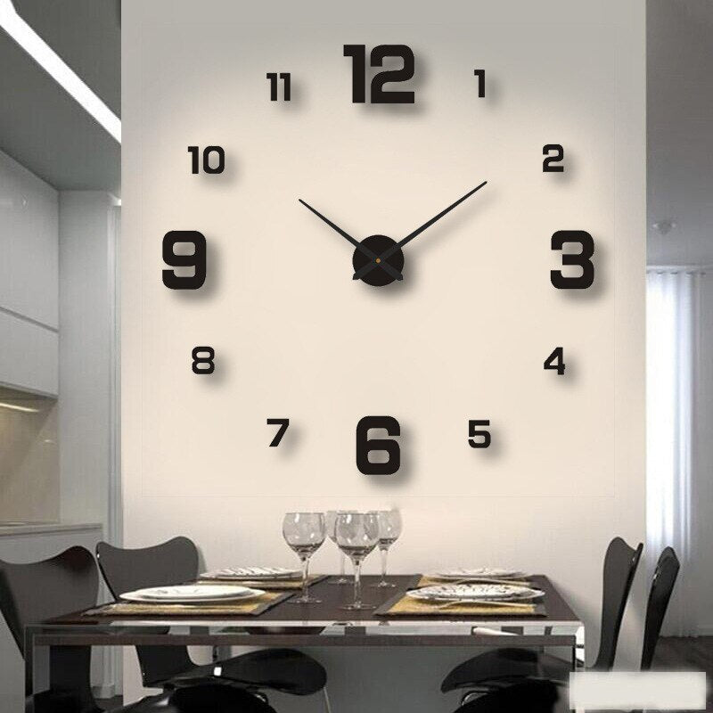 Oversized Modern Wall Clock – Decorative Statement Piece for Any Room - Atelier Dubois Paris