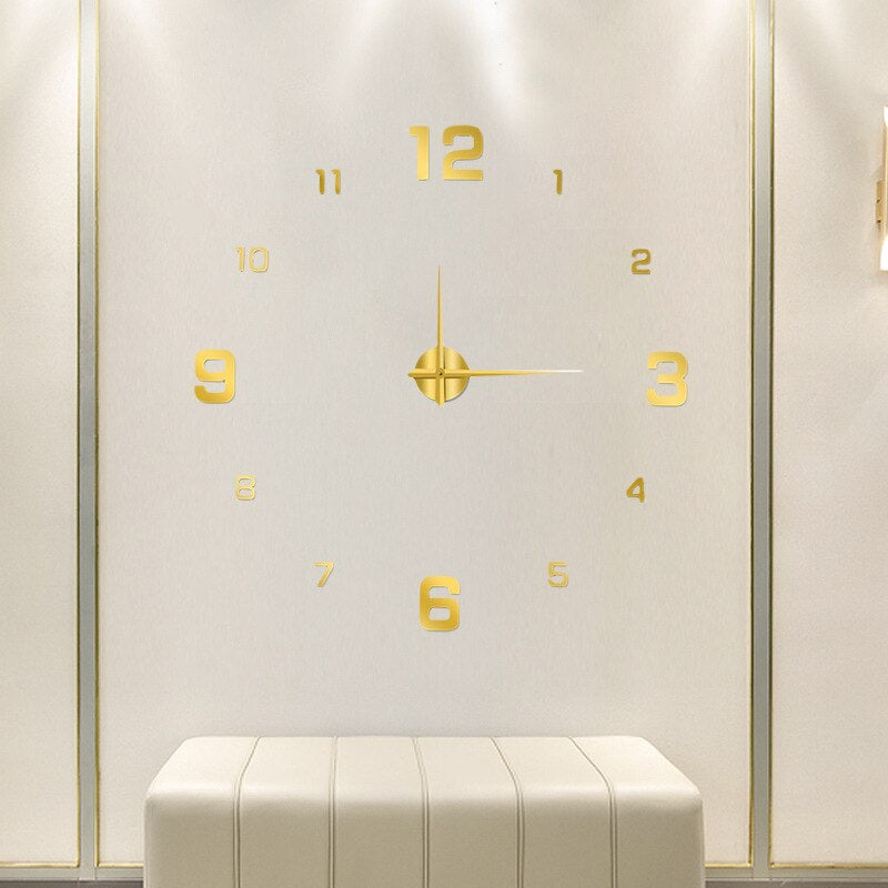 Oversized Modern Wall Clock – Decorative Statement Piece for Any Room - Atelier Dubois Paris