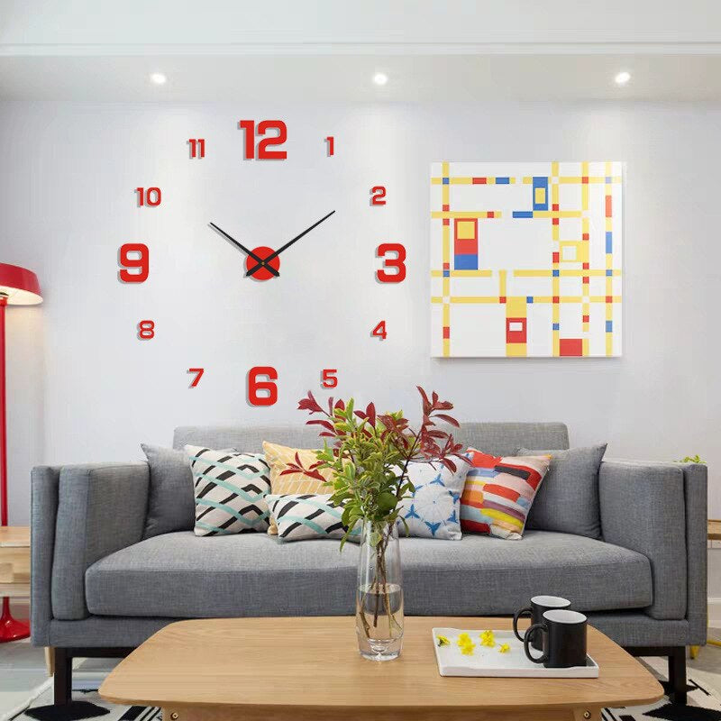 Oversized Modern Wall Clock – Decorative Statement Piece for Any Room - Atelier Dubois Paris