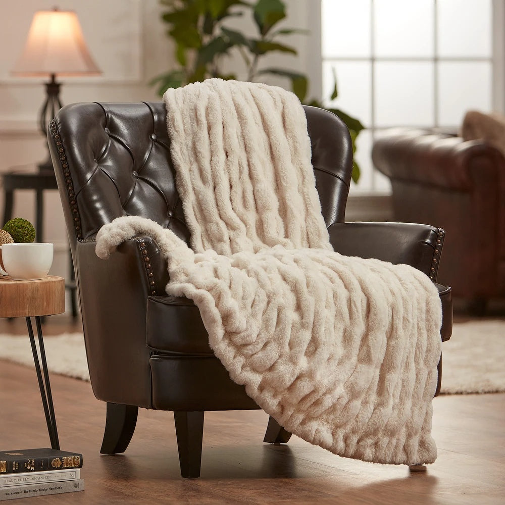 Elegant Faux Fur Blanket