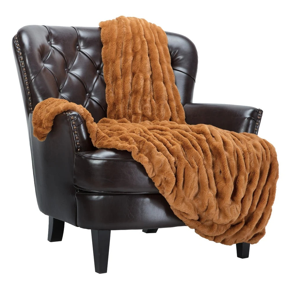Elegant Faux Fur Blanket