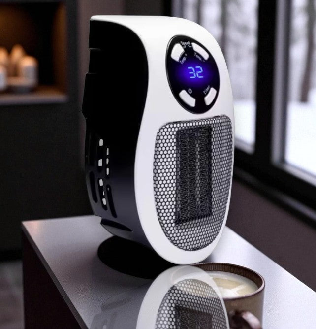 Portable Plug-In Room Heater – Quiet, Energy-Saving Electric Wall Heater