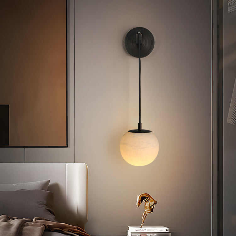 Wall-Mounted Sphere Marble Light | Indoor Lighting