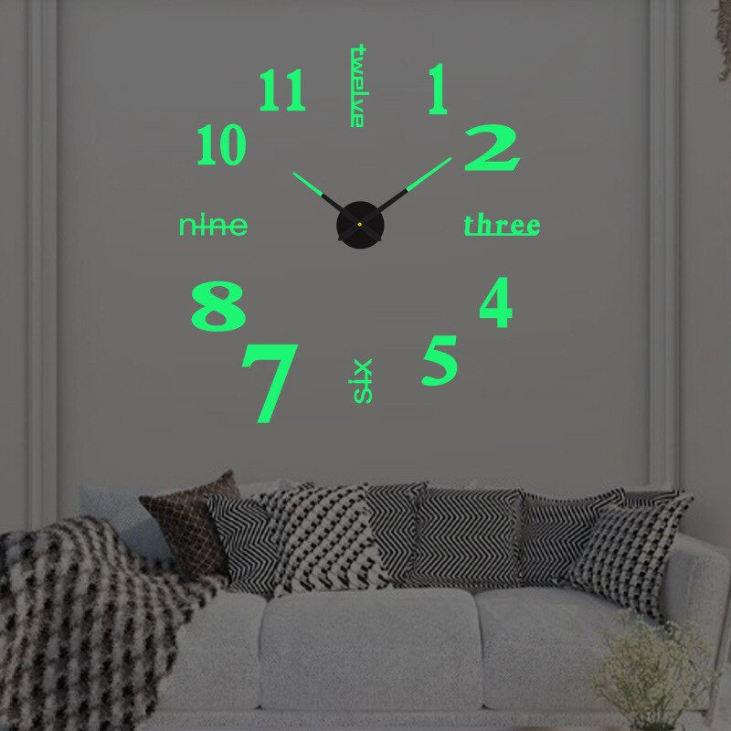 Oversized Modern Wall Clock – Decorative Statement Piece for Any Room - Atelier Dubois Paris