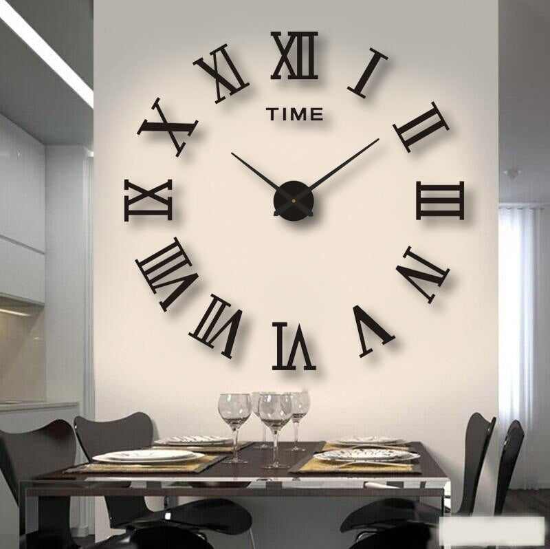 Oversized Modern Wall Clock – Decorative Statement Piece for Any Room - Atelier Dubois Paris