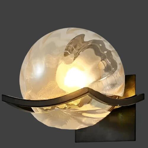Clear Glass LED Wall Light | Wall-Mounted