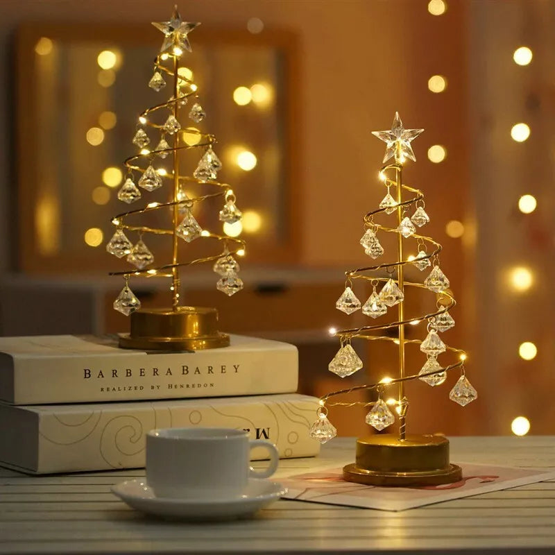 Spiral LED Christmas Tree Table Lamp | Chrismas Lighting