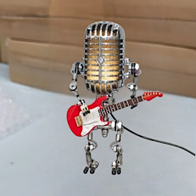 Guitarlamp - Robot Lamp with Guitar - Atelier Dubois Paris