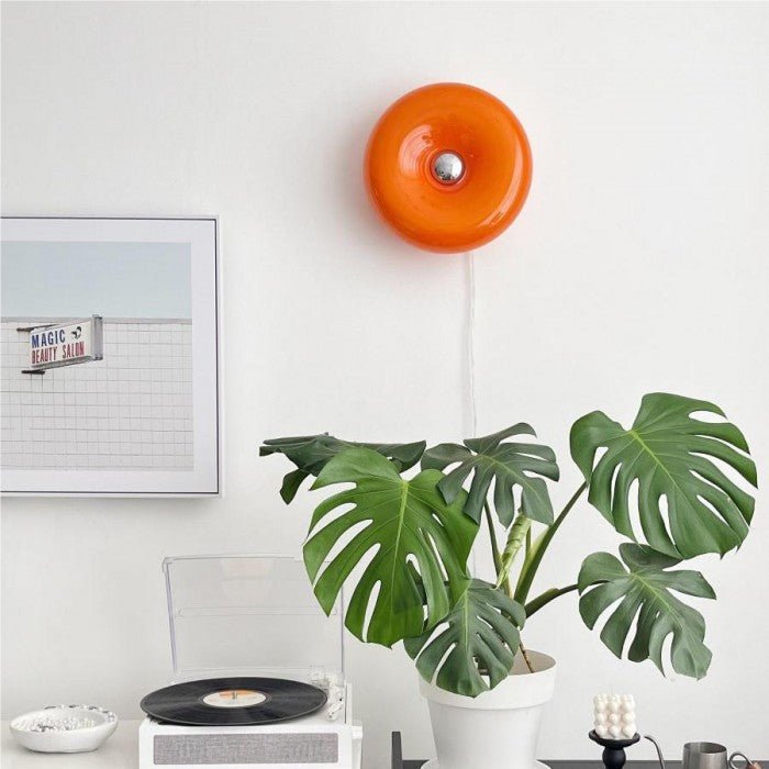 Donut-Shaped Bauhaus Wall & Table Lamp