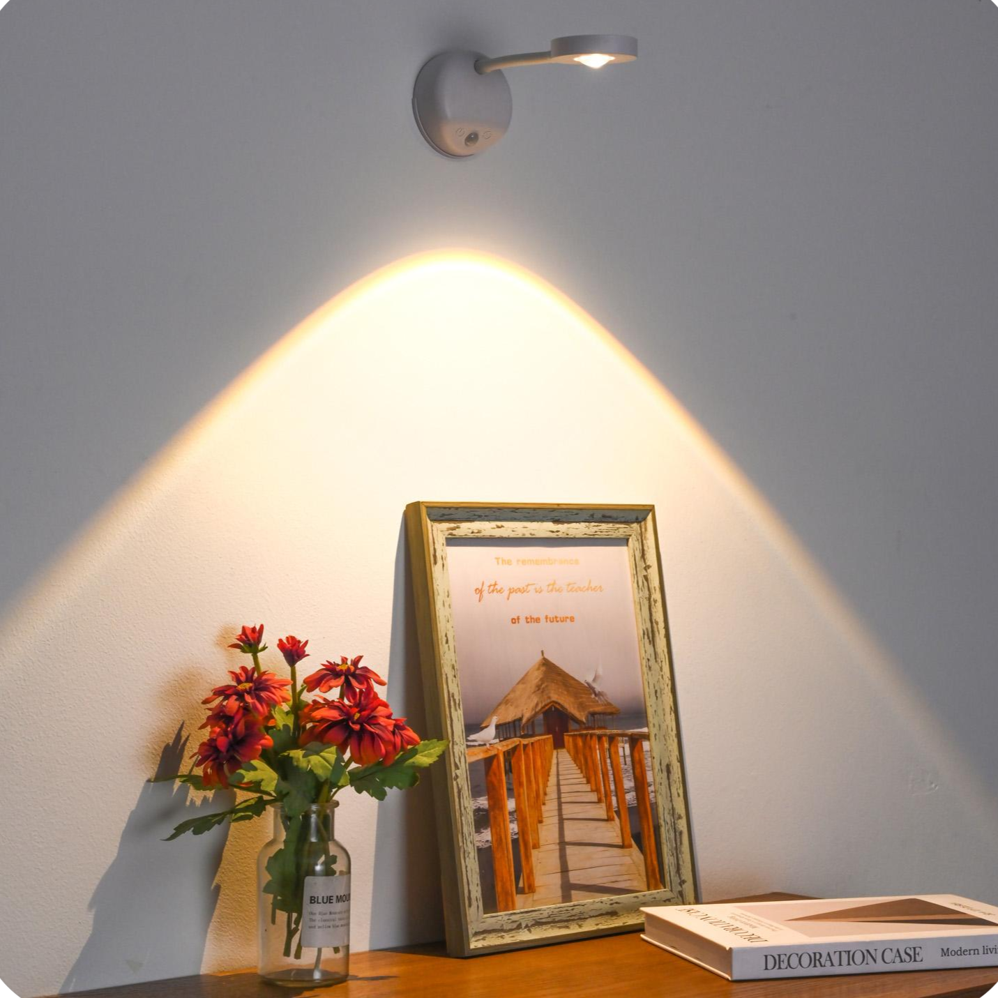 Stylish Wireless Rechargeable Wall Lamp | Double Lamp