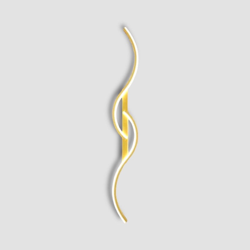 Contemporary LED Wall Light | Artistic Linear Wave Design