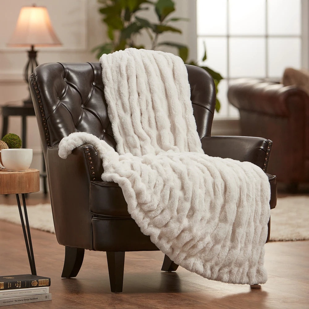 Elegant Faux Fur Blanket