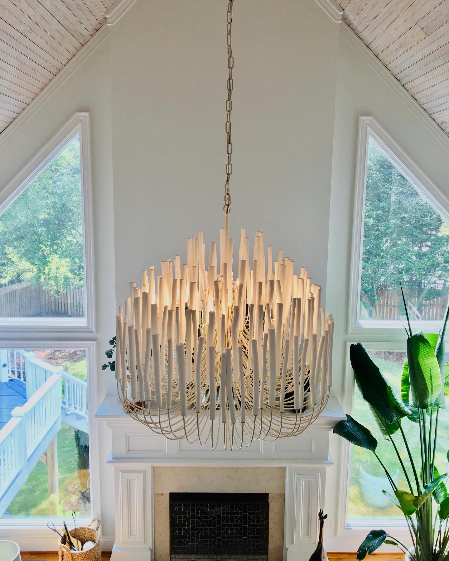 Multi-Stick Ceiling Chandelier – Cluster Pendant Light
