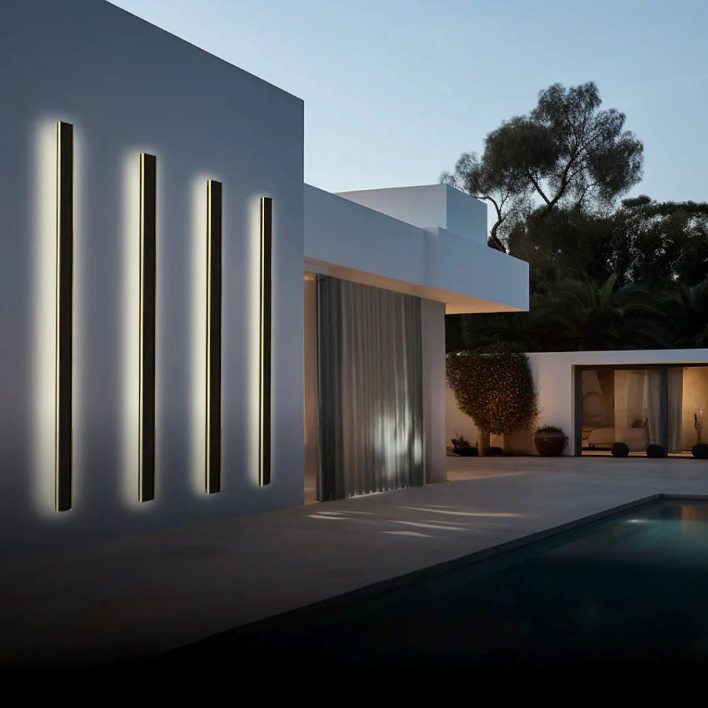 Outdoor Metal LED Linear Wall Lamp – IP65 Exterior Light