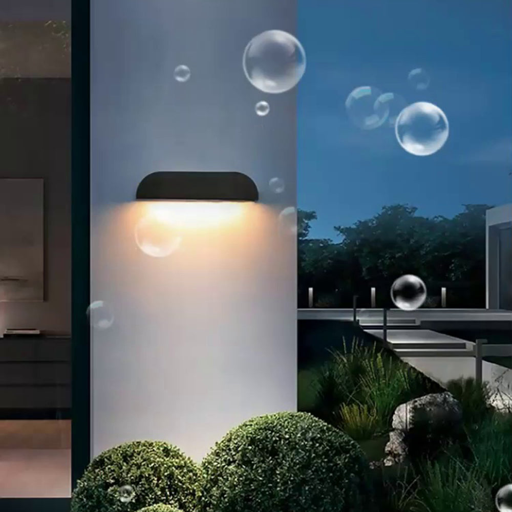 Minimalist Semi-Elliptical Outdoor Wall Lamp – Outdoor Lighting