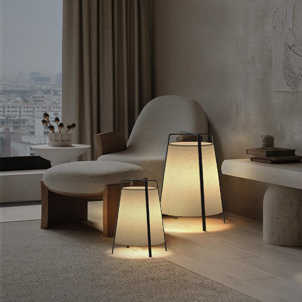 Modern Minimalist Fabric Floor Lamp – Stylish LED Indoor Lighting