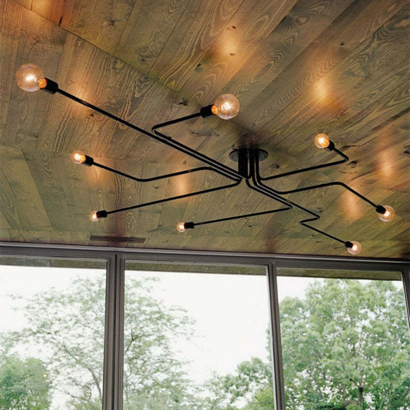 Multi-Bulb LED Flush Mount Ceiling Light – Sleek Indoor Fixture