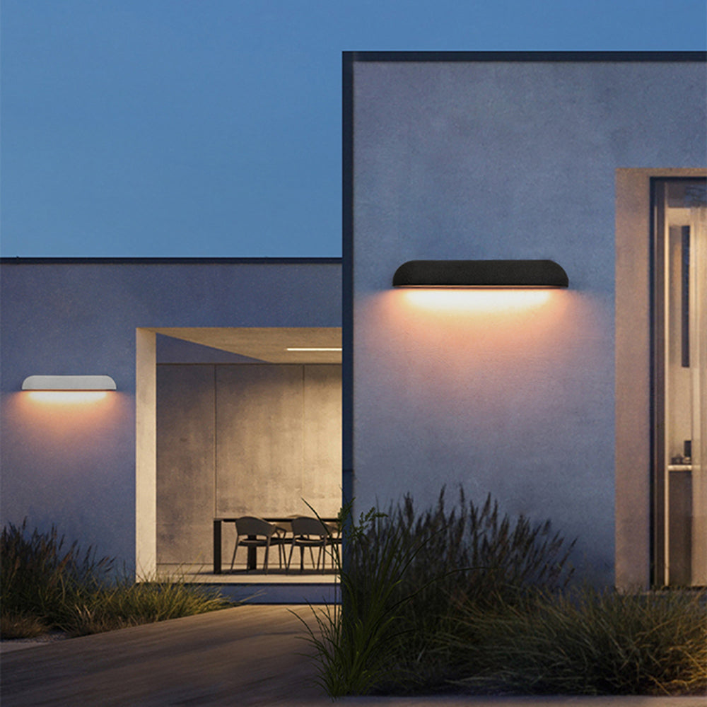 Minimalist Semi-Elliptical Outdoor Wall Lamp – Outdoor Lighting