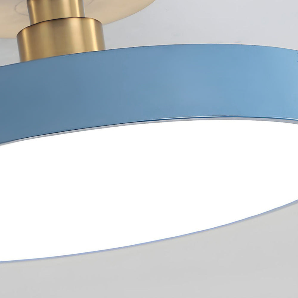 Modern Circular LED Ceiling Lamp – Semi-Flush Design - Atelier Dubois Paris