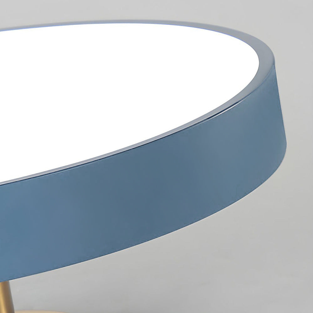Modern Circular LED Ceiling Lamp – Semi-Flush Design - Atelier Dubois Paris