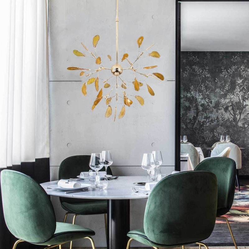 Colourful LED Nordic Chandelier – Modern Metal Ceiling Light