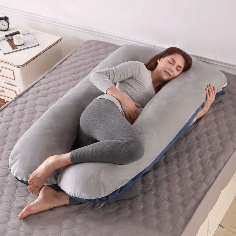 Full Body Pregnancy Support Pillow - U-Shaped Design