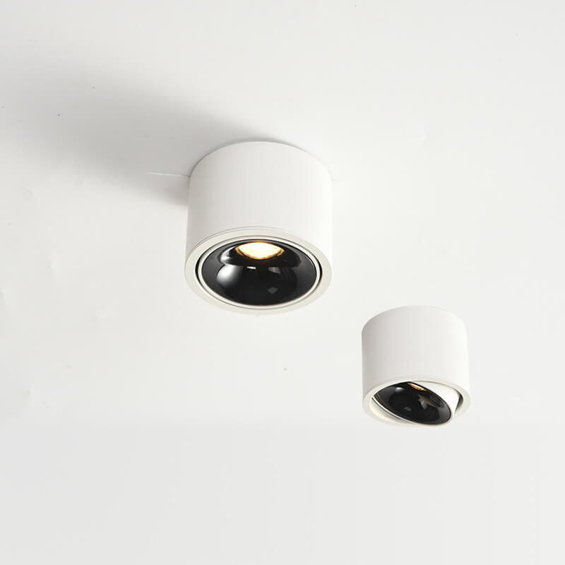 Minimalist Adjustable LED Flush Mount Ceiling Light - Round Spotlight Fixture