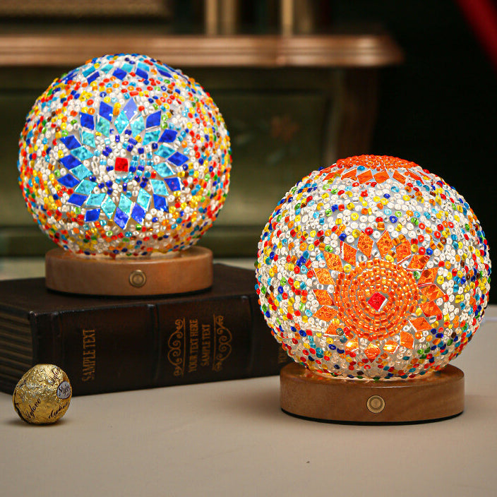 Modern Lamp with Boho Elements | Decorative Accent Table Lamp