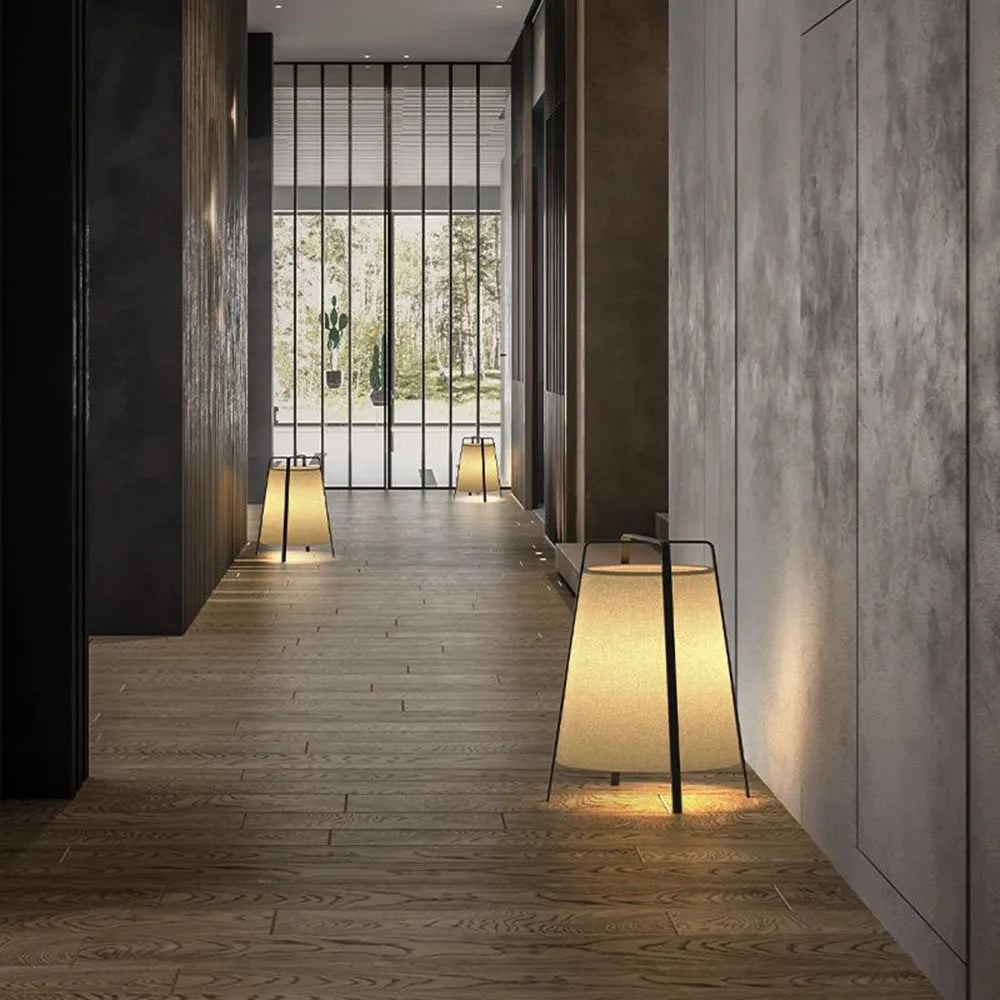 Modern Minimalist Fabric Floor Lamp – Stylish LED Indoor Lighting