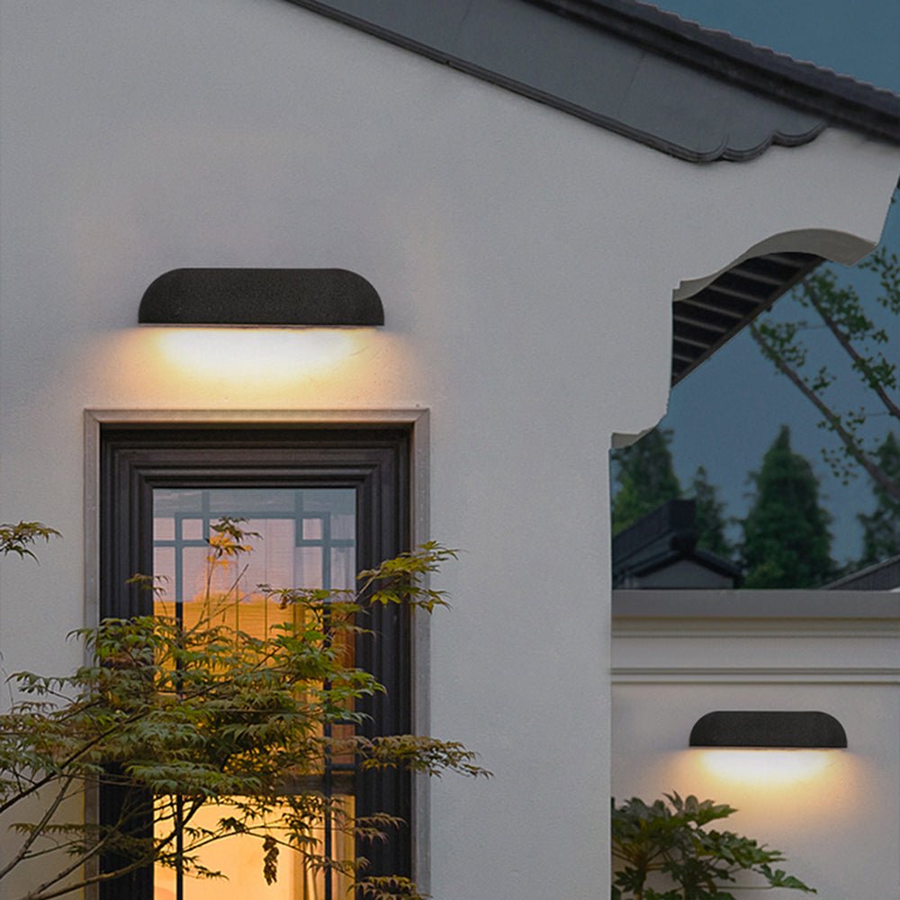 Minimalist Semi-Elliptical Outdoor Wall Lamp – Outdoor Lighting