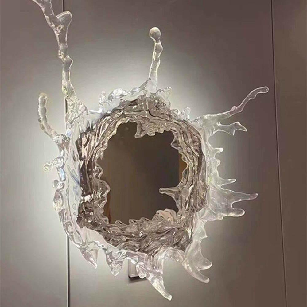 Stylish Water Ripple Wall Sconce – Indoor LED Bathroom Lighting Fixture