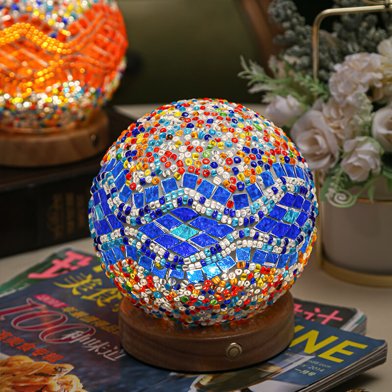 Modern Lamp with Boho Elements | Decorative Accent Table Lamp