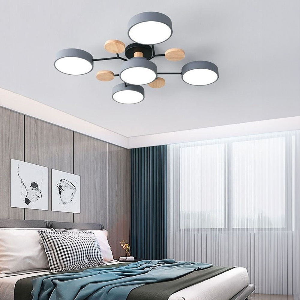 Contemporary Round LED Ceiling Light for Living Room