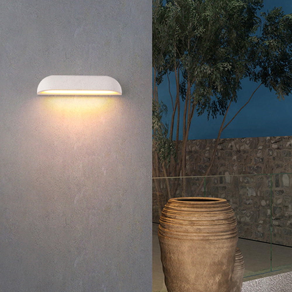 Minimalist Semi-Elliptical Outdoor Wall Lamp – Outdoor Lighting