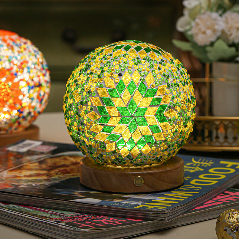 Modern Lamp with Boho Elements | Decorative Accent Table Lamp