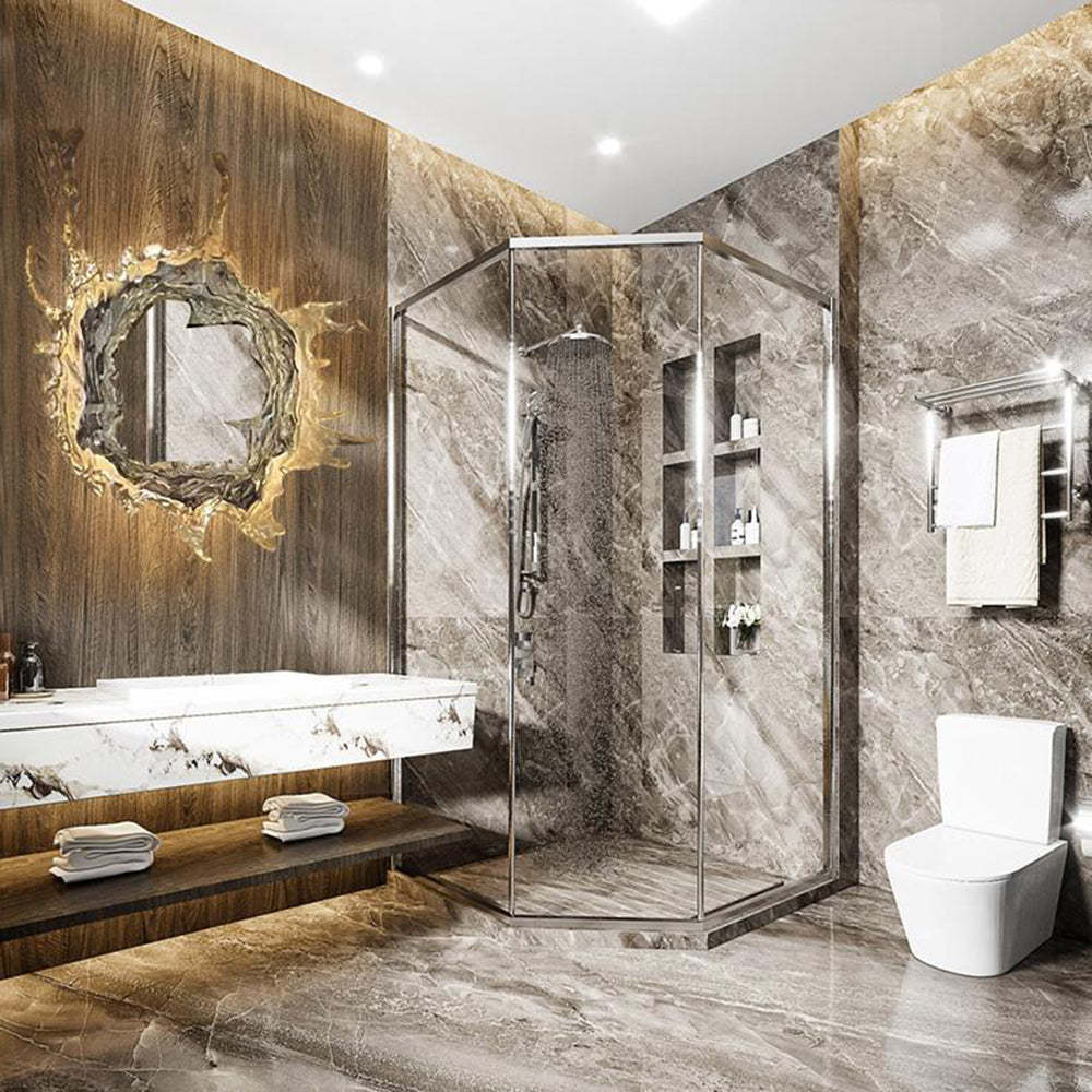 Stylish Water Ripple Wall Sconce – Indoor LED Bathroom Lighting Fixture