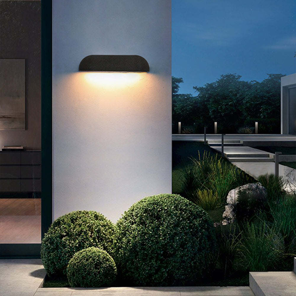 Minimalist Semi-Elliptical Outdoor Wall Lamp – Outdoor Lighting
