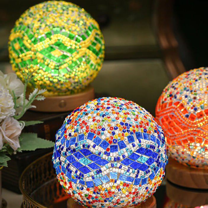 Modern Lamp with Boho Elements | Decorative Accent Table Lamp