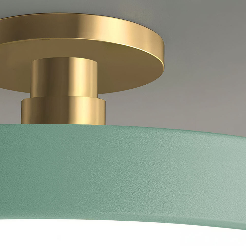 Modern Circular LED Ceiling Lamp – Semi-Flush Design - Atelier Dubois Paris