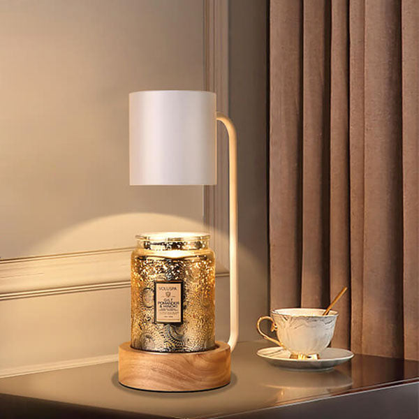 Stylish Wax-Textured Table Lamp | Modern Japanese Desk Lamp