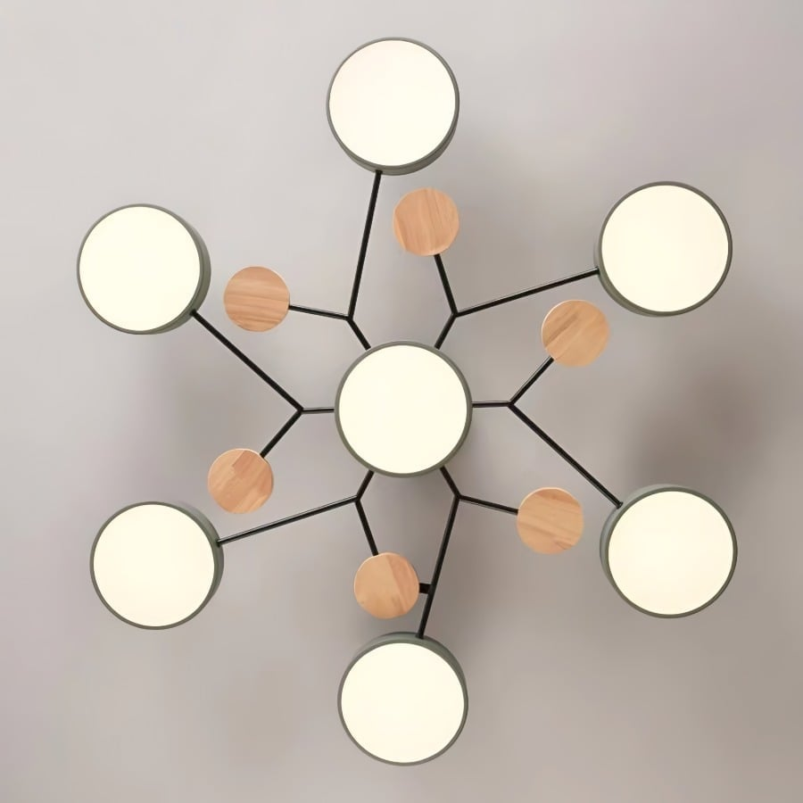 Contemporary Round LED Ceiling Light for Living Room