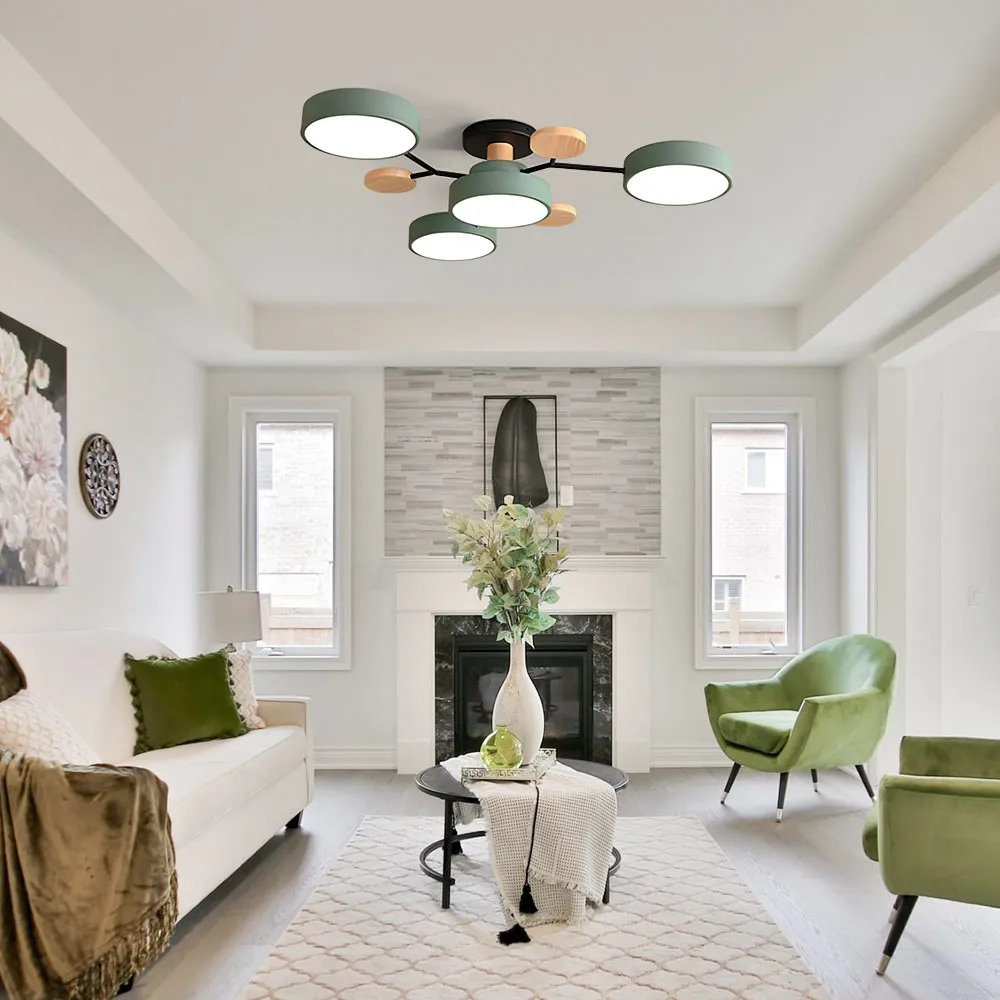 Contemporary Round LED Ceiling Light for Living Room