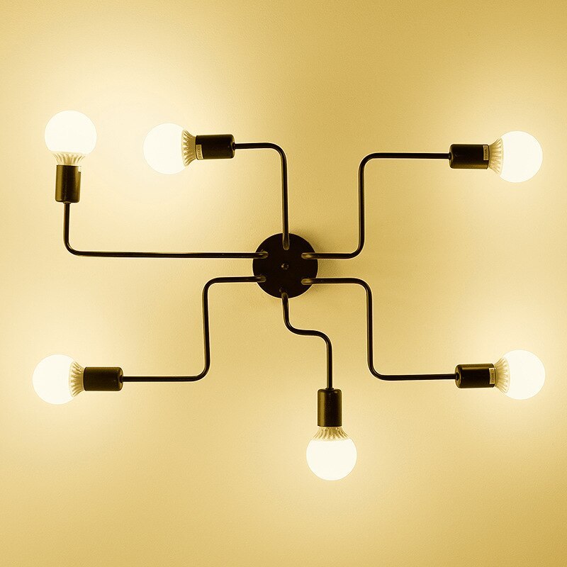 Multi-Bulb LED Flush Mount Ceiling Light – Sleek Indoor Fixture