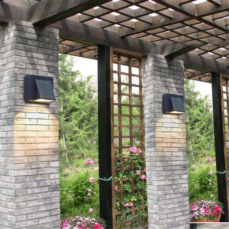 Contemporary Black Metal LED Outdoor Wall Light