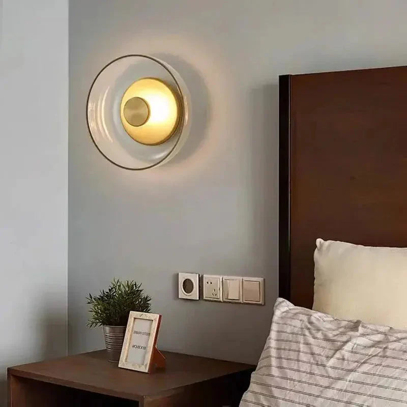 Glass Mushroom LED Wall Lamp | LED Chip | Bedroom & Living Room