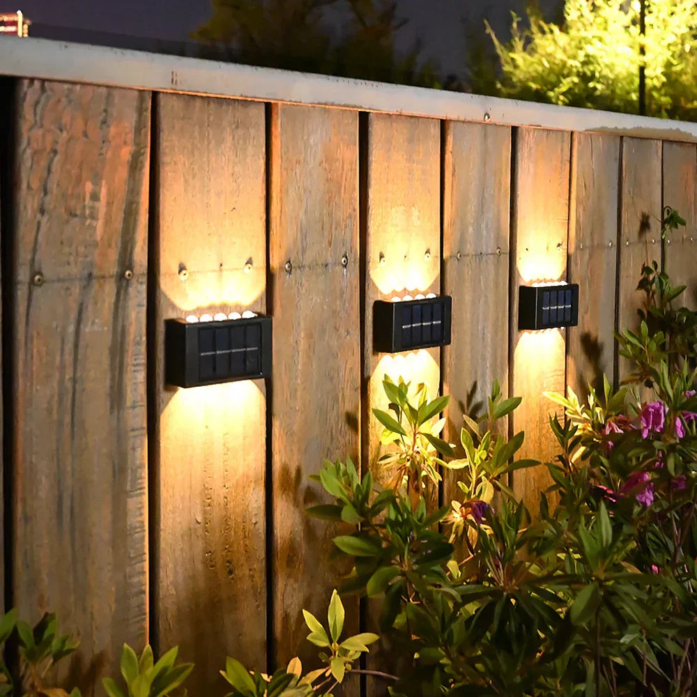 Solar LED Wall Lamp for Exterior Spaces – Easy Installation