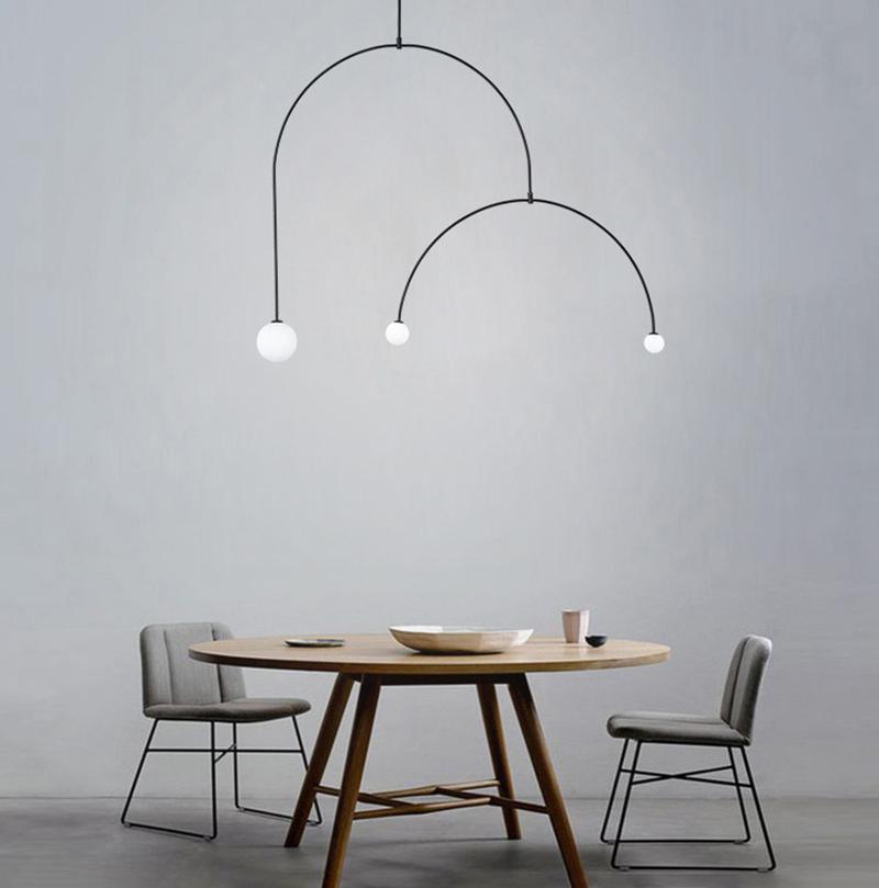 Modern Mobile Chandelier – Adjustable Hanging Light Fixture