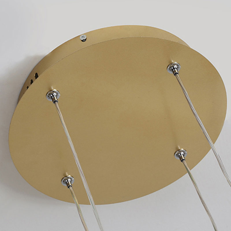 Indoor Metal Pendant Lamp – Sleek Tir-Circle Design with Adjustable Cord