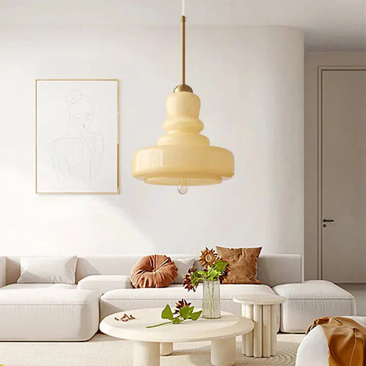 Bauhaus Glass Pendant Light | Vintage