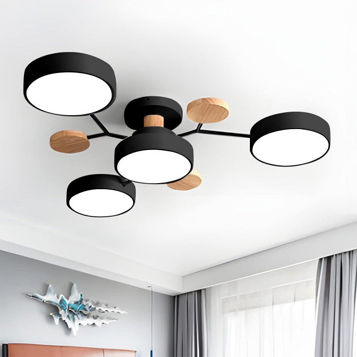 Contemporary Round LED Ceiling Light for Living Room